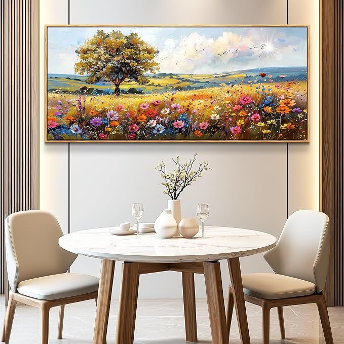 hyidecorart Large Framed Wall Art, Spring Landscape Wall Art, Nature Tree - Image 8