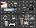 PEGZONE Pegboard Wall Organizer Combination Kit, Overall 33.1"x25.4" Metal by Pegzone