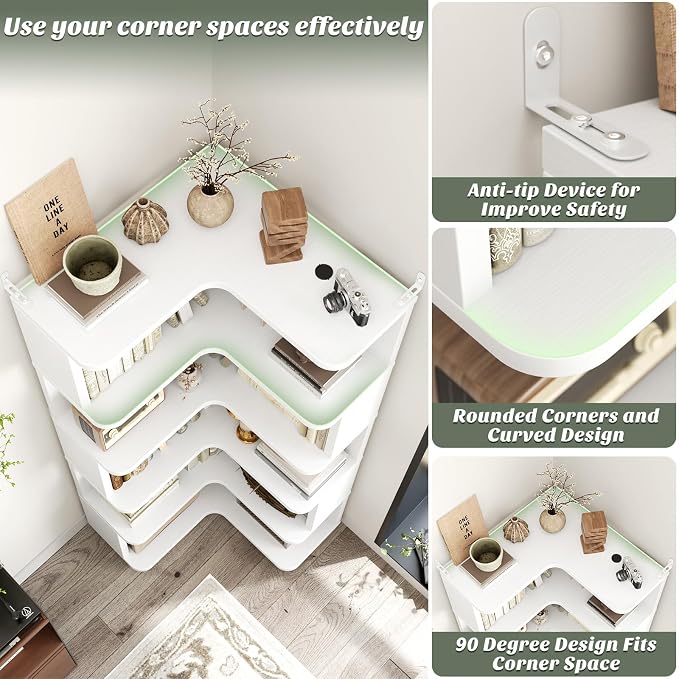 Armocity Corner Book Shelf - Image 4