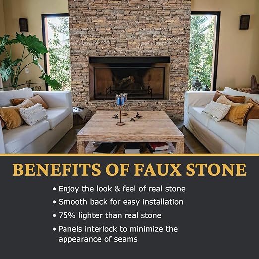 AZ Faux High-Density Polyurethane Faux Stone Interlocking Left Endcap - Image 4