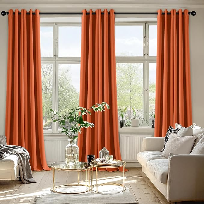 MIULEE Blackout Curtains for Bedroom Living Room 2 Panels, Thermal Insulated - Image 6