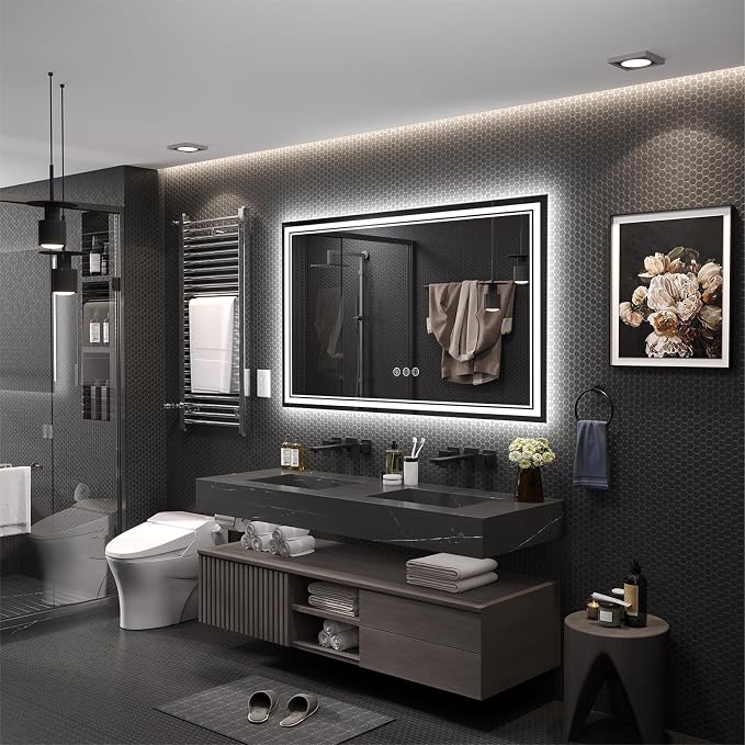 Ratsamee 60x36 Inch LED Bathroom Mirror - Image 2