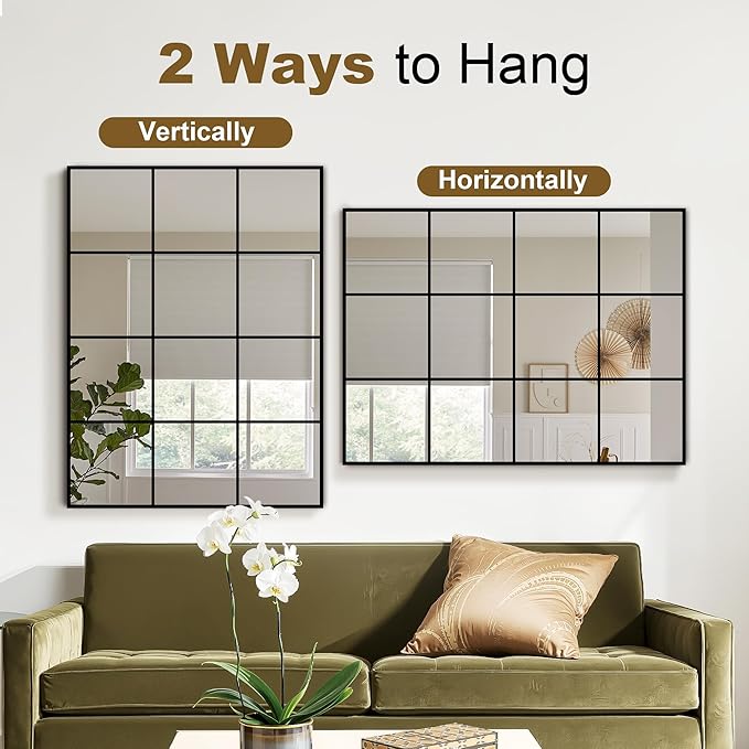Window Mirrors for Wall Decor, Wall Mirrors Decorative Window Pane 30 x 40 - Image 4