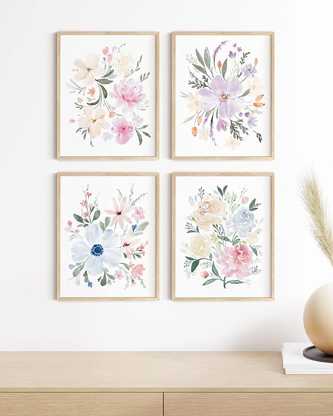HAUS AND HUES Bouquet Set Art Print Set of 4 16x20 - Image 4