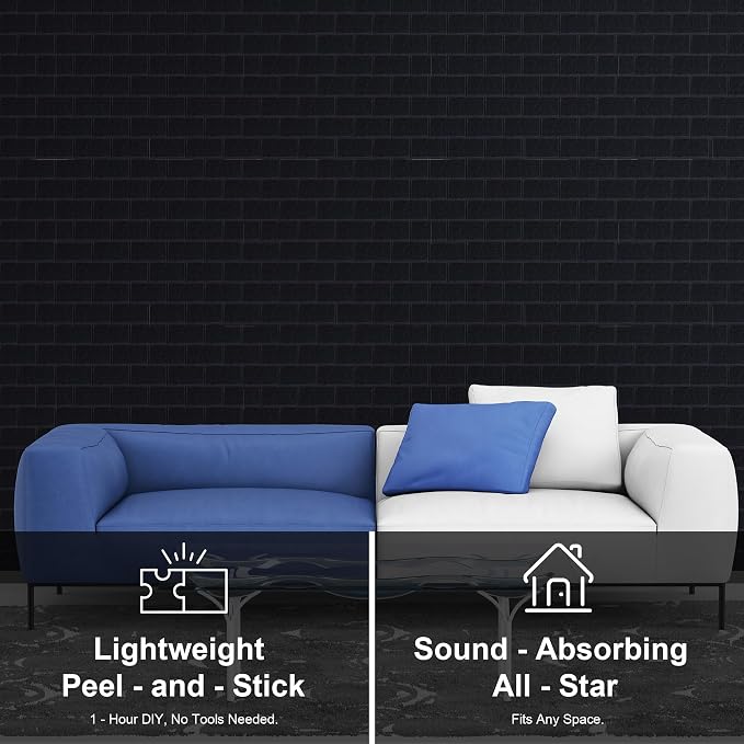 WoveN SounD Brick Acoustic Wall Panels Seamless Visual, High Density, Sound - Image 7