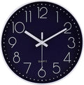 jomparis 12 Inch Silent Non-Ticking Battery Operated Quality Quartz Round Wall by JOMPARIS