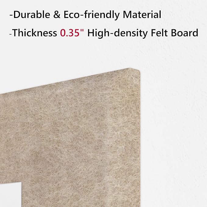 Neatsure Large Cork Board for Wall, 6 Panels Felt Tiles Tack Push Pin Board for - Image 4