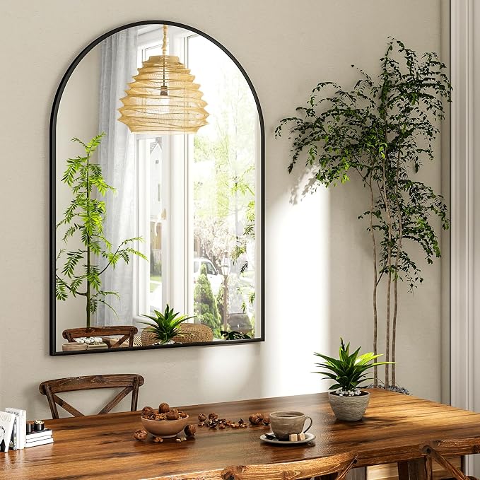 XRAMFY 30x38 Inch Arched Bathroom Mirror - Image 7