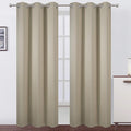 LEMOMO Beige Thermal Blackout Curtains/38 x 84 Inch/Set of 2 Panels Room by Lemomo