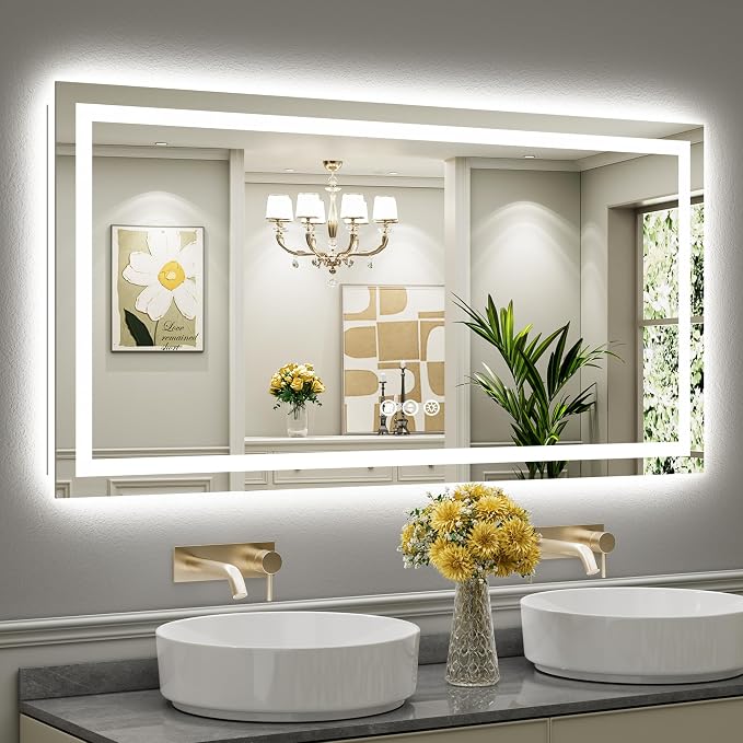 Briivue 60x30 Inch LED Bathroom Mirror by Briivuemodernmirrors