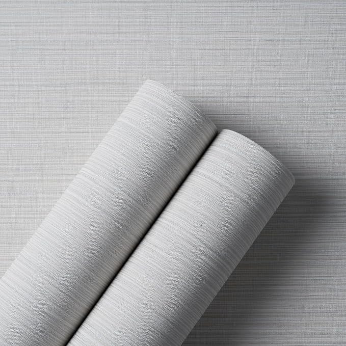 Grasscloth Textured Wallpaper Peel and Stick 24inX393in Fabric Wall Paper by Apeacefulmomentbeginshere