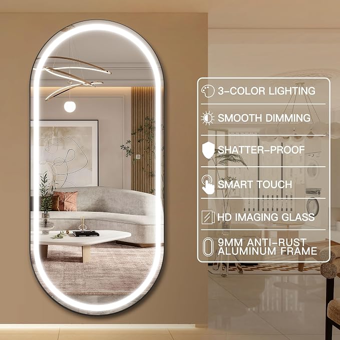 FENNIO 71" x 32" Large Wall Mounted Mirror - Image 7