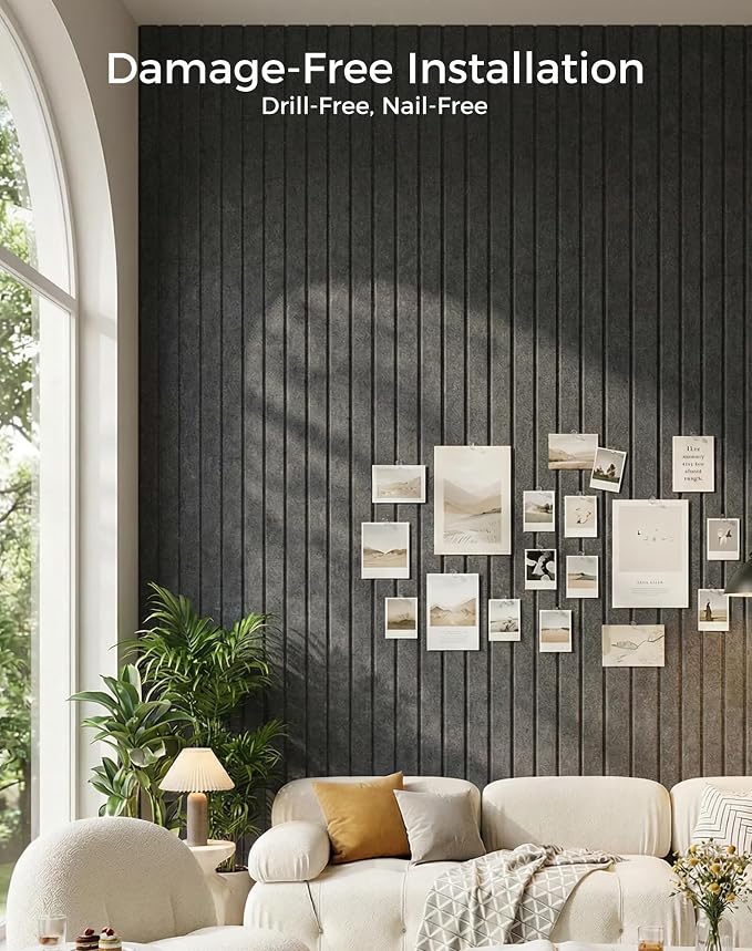 Aothia 12-Pack Felt Bulletin Board Tiles 48"x36", Modular Pin Board - Image 6