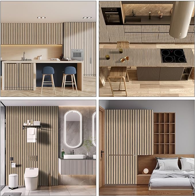 Brown Wood Slat Peel and Stick Wallpaper - Image 3
