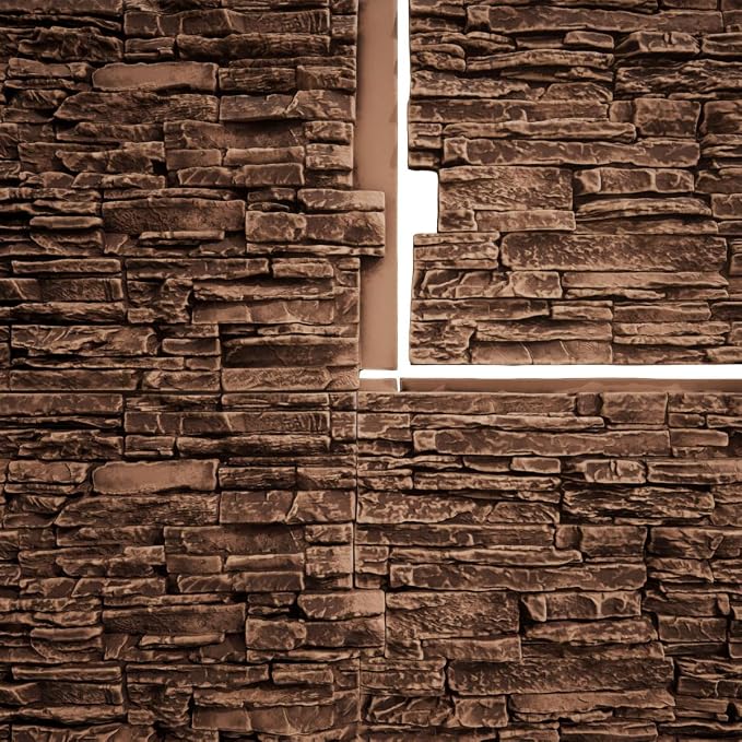 EverStone Canyon Ridge Faux Stone Panel, 45 3/4"W x 24 1/2"H x 1 1/4"D - Image 11