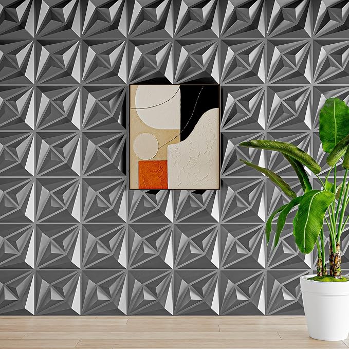 AMZDEPOT 3D Wall Panels for Interior Wall Decor, 3 Layout Options PVC Textured - Image 8