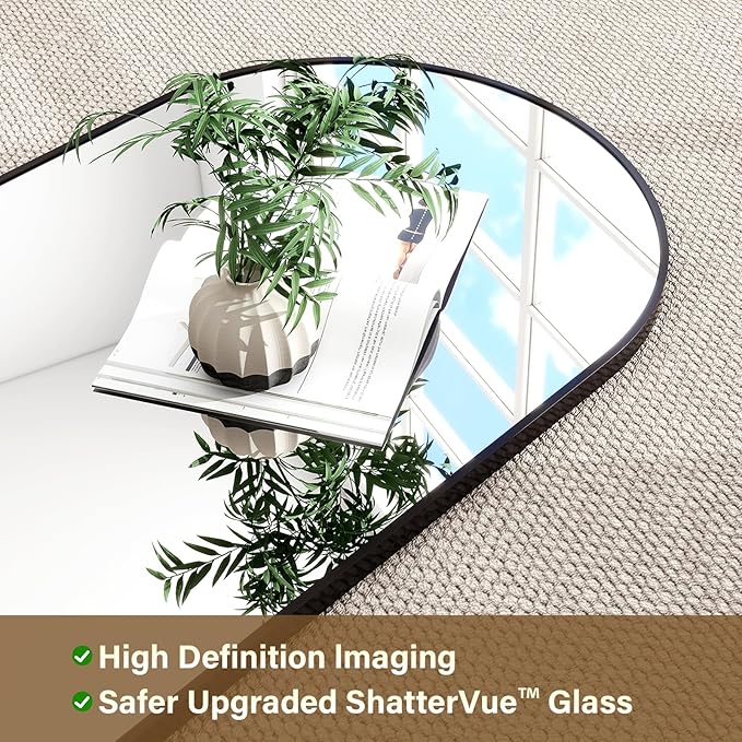 HARRITPURE 64"x21" Arched Full Length Mirror Floor Mirrors - Image 6
