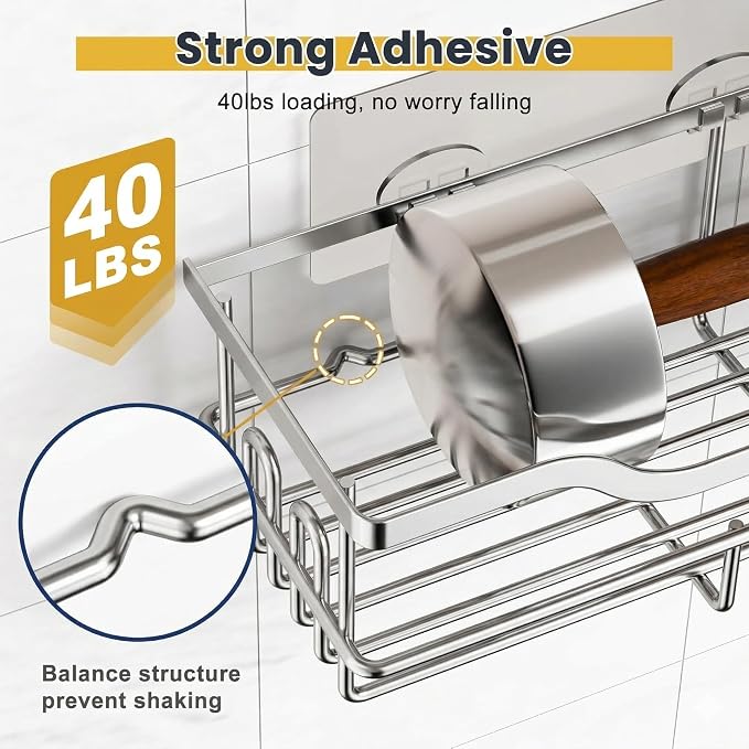 OMAIRA 3-Pack Shower Caddy - Image 4