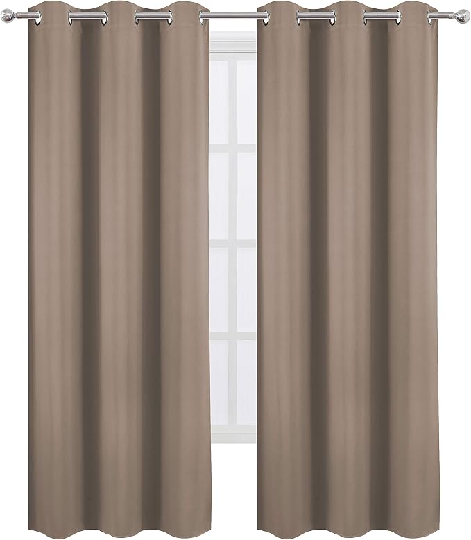 LEMOMO Cappuccino Thermal Blackout Curtains/42 x 95 Inch/Set of 2 Panels Room by Lemomo