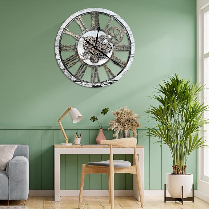 HOIBAI Large Wall Clock Clocks for Living Room Decor Oversized 30 Inch Wall - Image 3