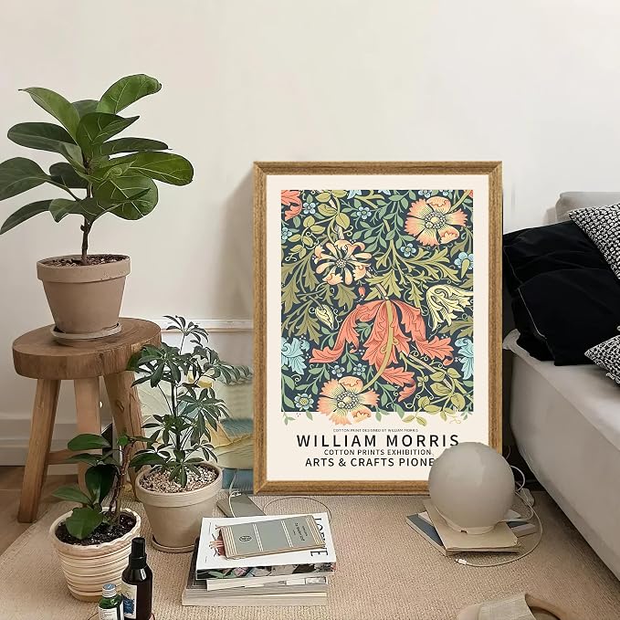 SYWENNOI William Morris Floral Prints Framed Wall Art, Sweet Briar, Bedroom - Image 6