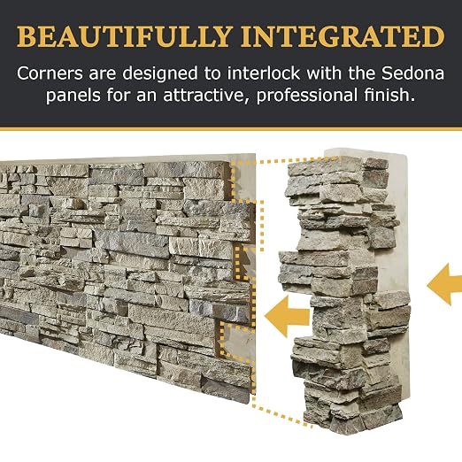 AZ Faux High-Density Polyurethane Faux Stone Interlocking Outside Corner - Image 7