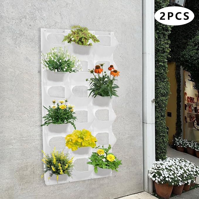 Vertical Wall Planter with 36 Pots, Hanging Garden Plant Flowerpot Holder - Image 4
