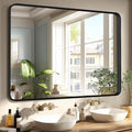 OLIXIS Bathroom Mirror for Over Sink, 30x40 Inch Wall Rectangle Mirror by OLIXIS
