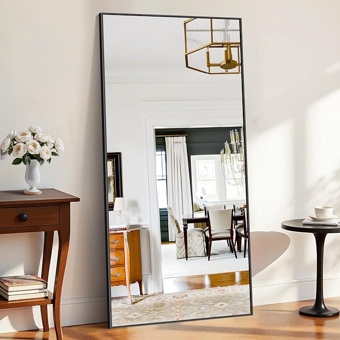 KOCUUY Black Bathroom Mirrors for Wall, 72x36 Large Rectangle Mirrors for - Image 3