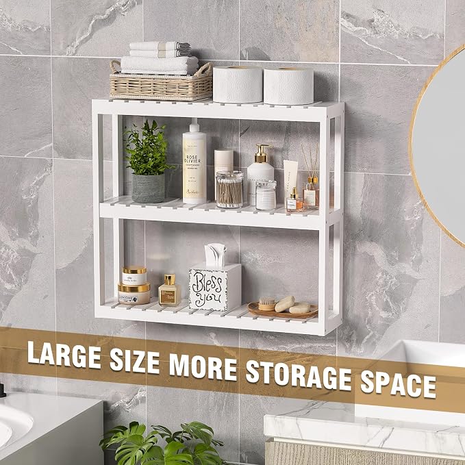 Domax Bathroom Shelves Over Toilet Storage - Image 7