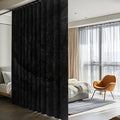 Room Divider Curtains for Ceiling Track Rod, 100% Blackout Ceiling Track by RoomDarkning