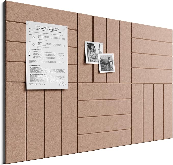 Bumusty Large Cork Board Alternative-36 x 24" Felt Bulletin Board Tiles by BUMUSTY