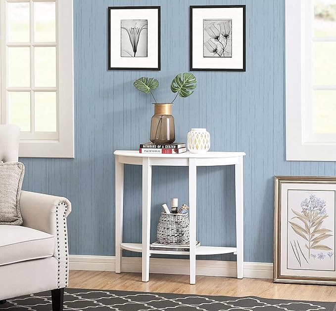 Dviolet 15.7in x 393in Blue Textured Fabric Wallpaper - Image 6