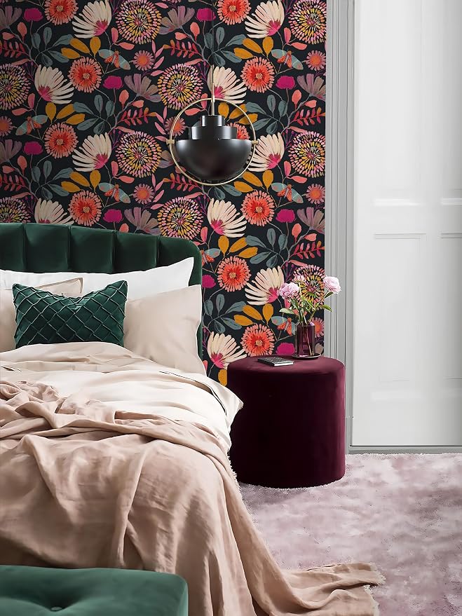 Floral Wallpaper Peel and Stick Boho Wall Paper Removable Waterproof - Image 6
