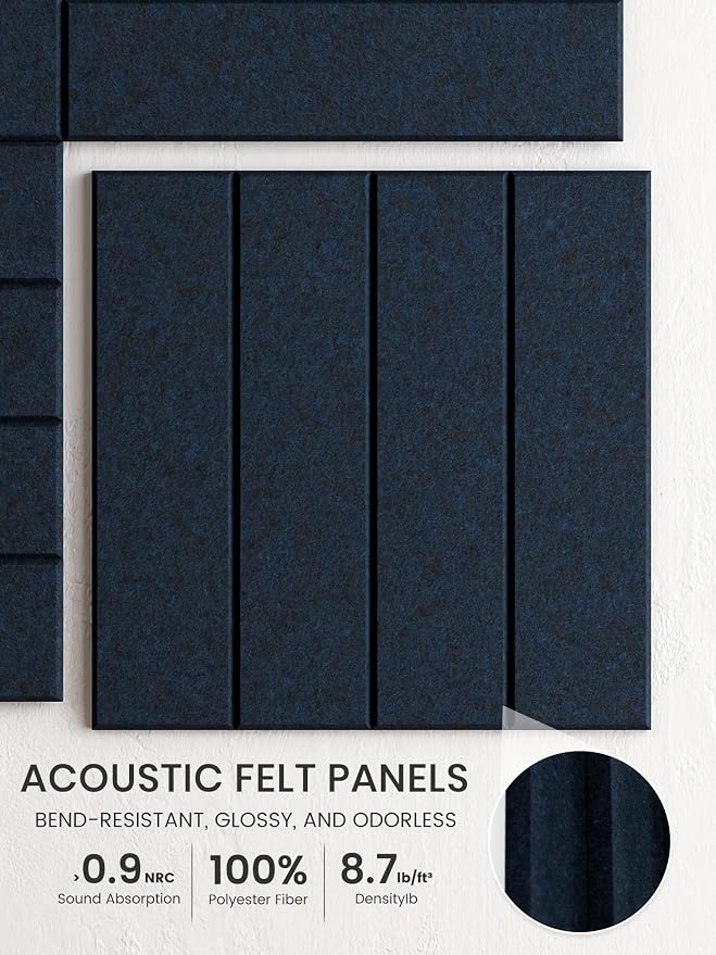 Bumusty Large Cork Board Alternative-36 x 24" Felt Bulletin Board Tiles - Image 3
