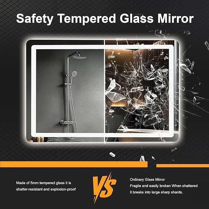 TRAHOME LED Bathroom Vanity Mirror 32"x24" - Image 6