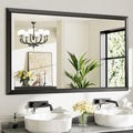 Briivue 60x36 Inch Black Bathroom Mirror by Briivuemodernmirrors