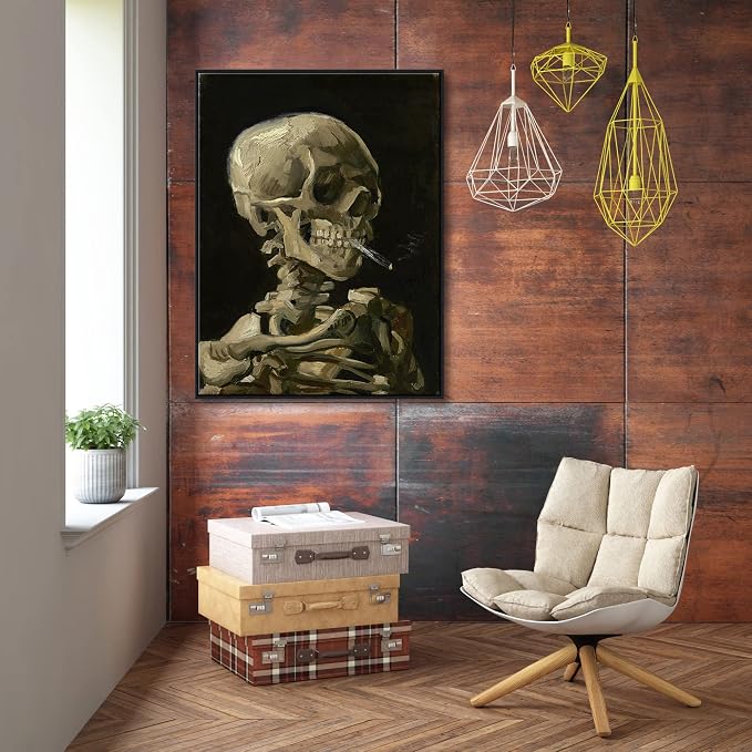Wieco Art Large Framed Art Skull of a Skeleton - Image 2