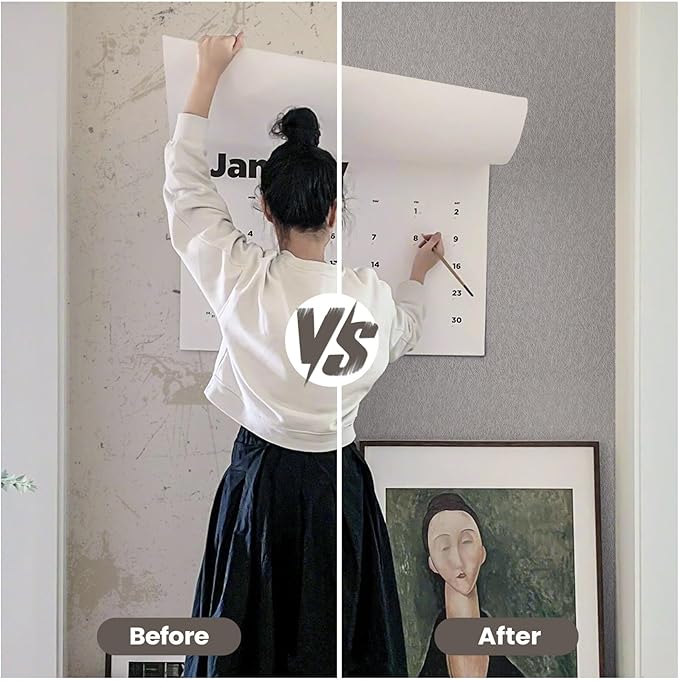 Taupe Peel and Stick Self Adhesive Wallpaper - Image 4