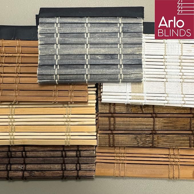 Arlo Blinds Bamboo Shade Samples – Dali Native, Dali Walnut, Java Deep - Image 4
