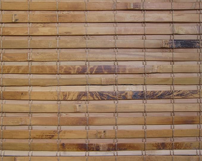 Cordless Woven Wood Roman Shades, 63W x 60H, Hatteras Camel, Sizes 20-72 Wide - Image 7