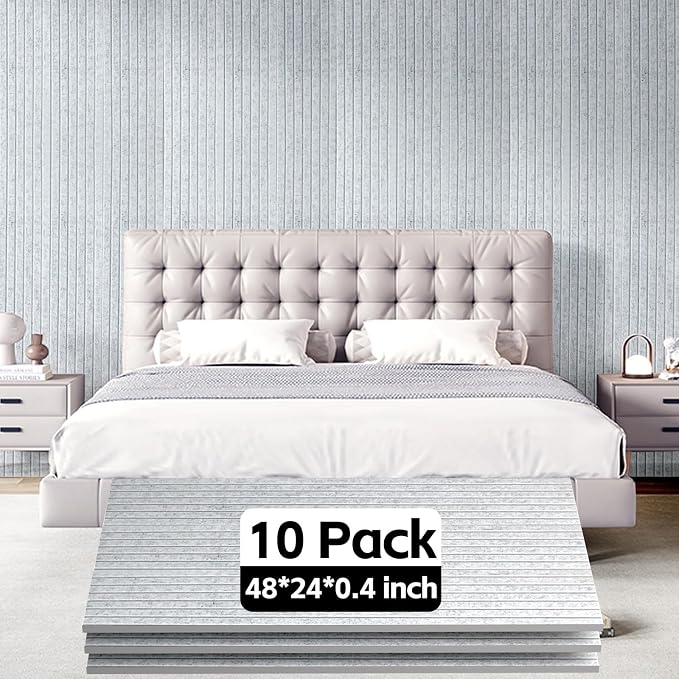 10Pack Large Acoustic Panels, Self-Adhesive Sound Panels Noise Reducing - Image 2
