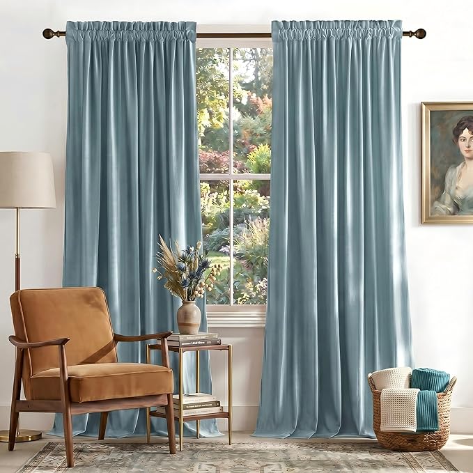 NICETOWN Velvet Curtains 84" Length by NICETOWN