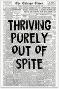 noxozoqm Black And White Newspaper Poster Fashion Fun Motivational Quote Wall by Unknown
