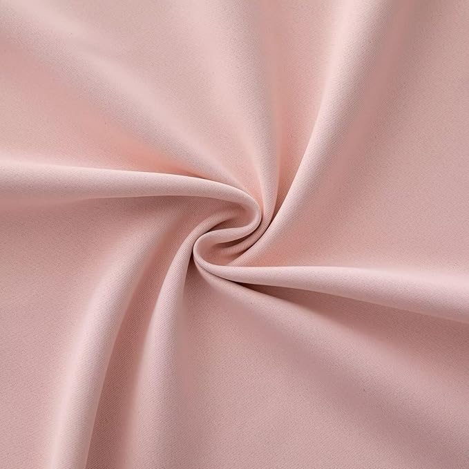 IGEMAEVE Gossamer Pink Curtains 96 Inch Length 2 Panels Set, Light Filtering - Image 6