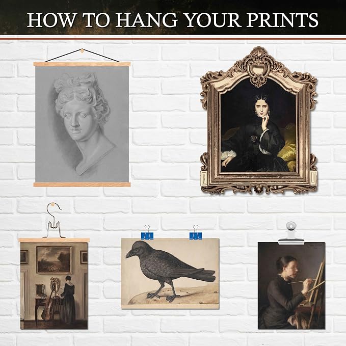 LANCHI95 12PCS Vintage Classical Wall Art Set – Dark Academia Antique Frame - Image 6