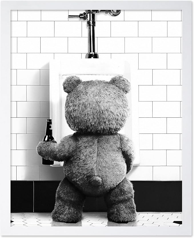 Poster Master Funny Teddy Bear Print by PosterMaster