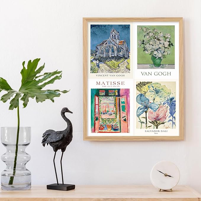 KBKBART 40 Pcs Vintage Wall Collage Kit Maximalist Paintings Art Prints Vintage - Image 5