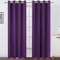 LEMOMO Purple Blackout Curtains 52 x 84 Inch Length/Set of 2 Curtain by Lemomo