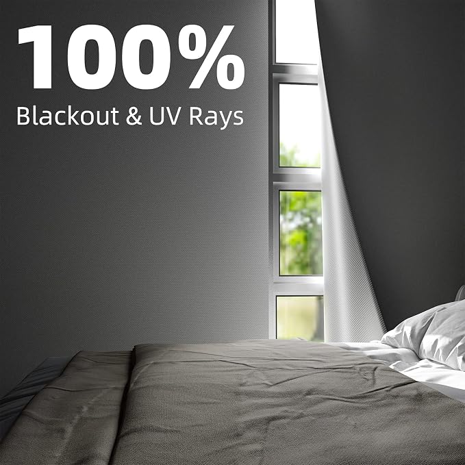 NIGHTON Portable Blackout Curtains 71"×59", Strong Hook and Loop Tape Strips - Image 2